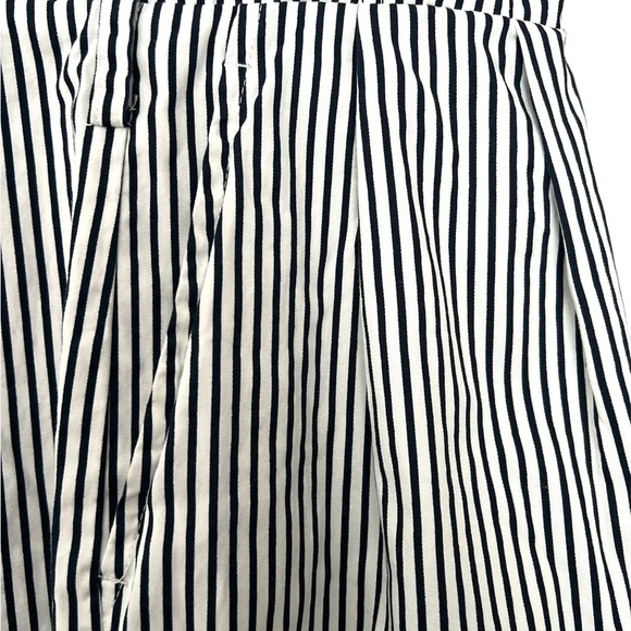 Zara Basic Navy and White Striped Trousers - Picture 2 of 8